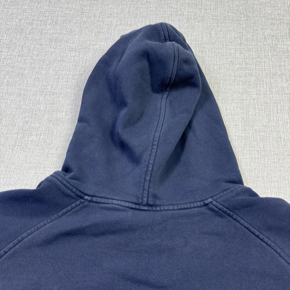 Nike Football Fleece Hoodie Mens L Blue Pullover Hooded‎ Pockets Graphic